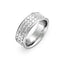 INR50 RING WITH TRIPLE BAND CRYSTALS AAB CO..