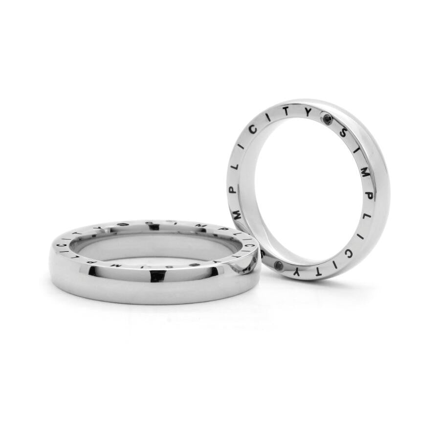 INR57 STAINLESS STEEL RING EPOXY CZ AAB CO..