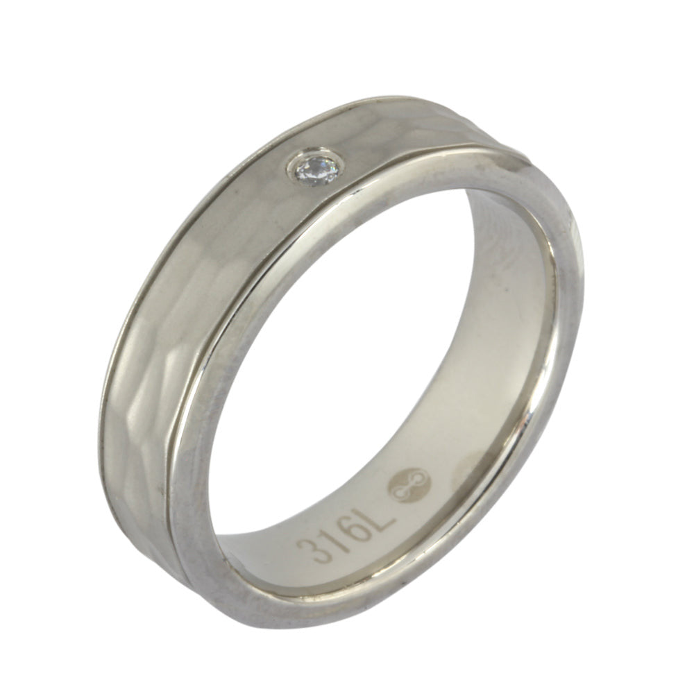 INR71 STAINLESS STEEL RING CZ AAB CO..