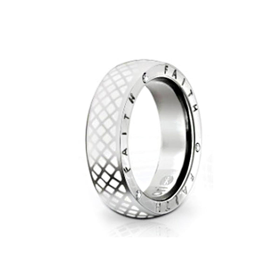 INR72B Stainless Steel Ring Playful faith inori AAB CO..