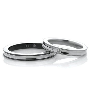 INR86 Stainless Steel Ring His & Hers enternally' inori AAB CO..