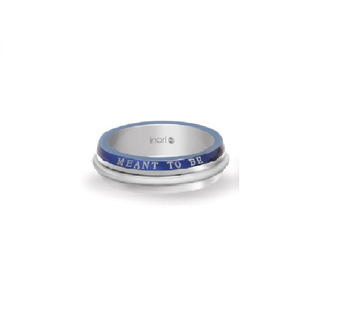 INRC19 STAINLESS STEEL RING W/SILVER AAB CO..