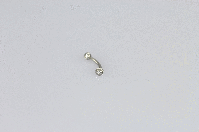 JBBN02 EYEBROW WITH 2 BALLS - LUCIDO