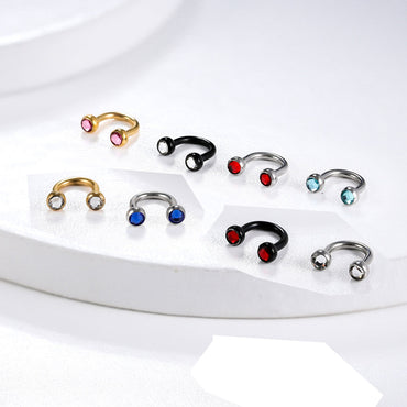 JBCB08 BCB WITH FOIL STONE (U SHAPE) AAB CO..