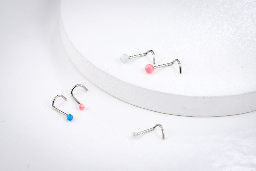 JBNS05 NOSE STUD WITH OPAL DESIGN AAB CO..