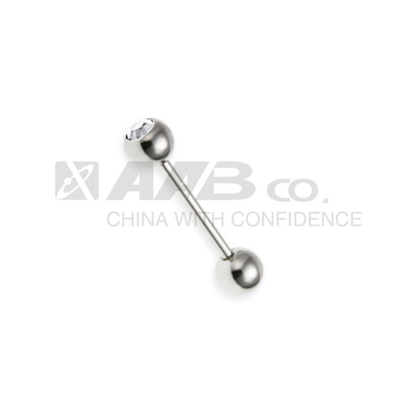 JRB JEWELLED BARBELL COLOR CRYSTAL AAB CO..