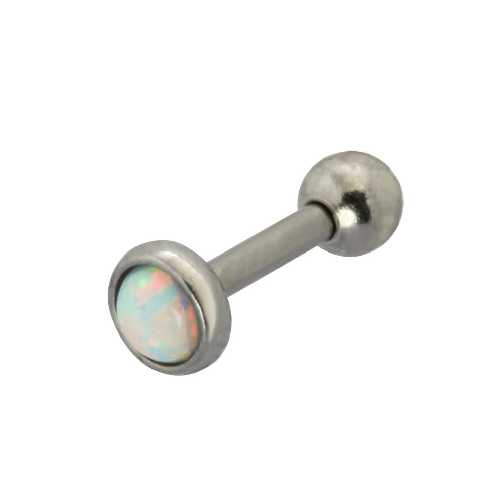 JRTH19 STAINLESS STEEL HELIX WITH OPAL DESIGN