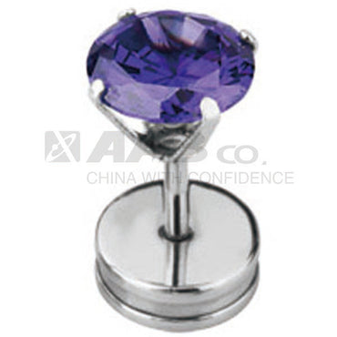 JRU32 FAKE PLUG WITH ROUND STONE AAB CO..