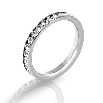 LYR18 Stainless Steel Ring Bling royalty inori AAB CO..