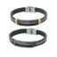 BSS630 STAINLESS STEEL SILICON BRACELET