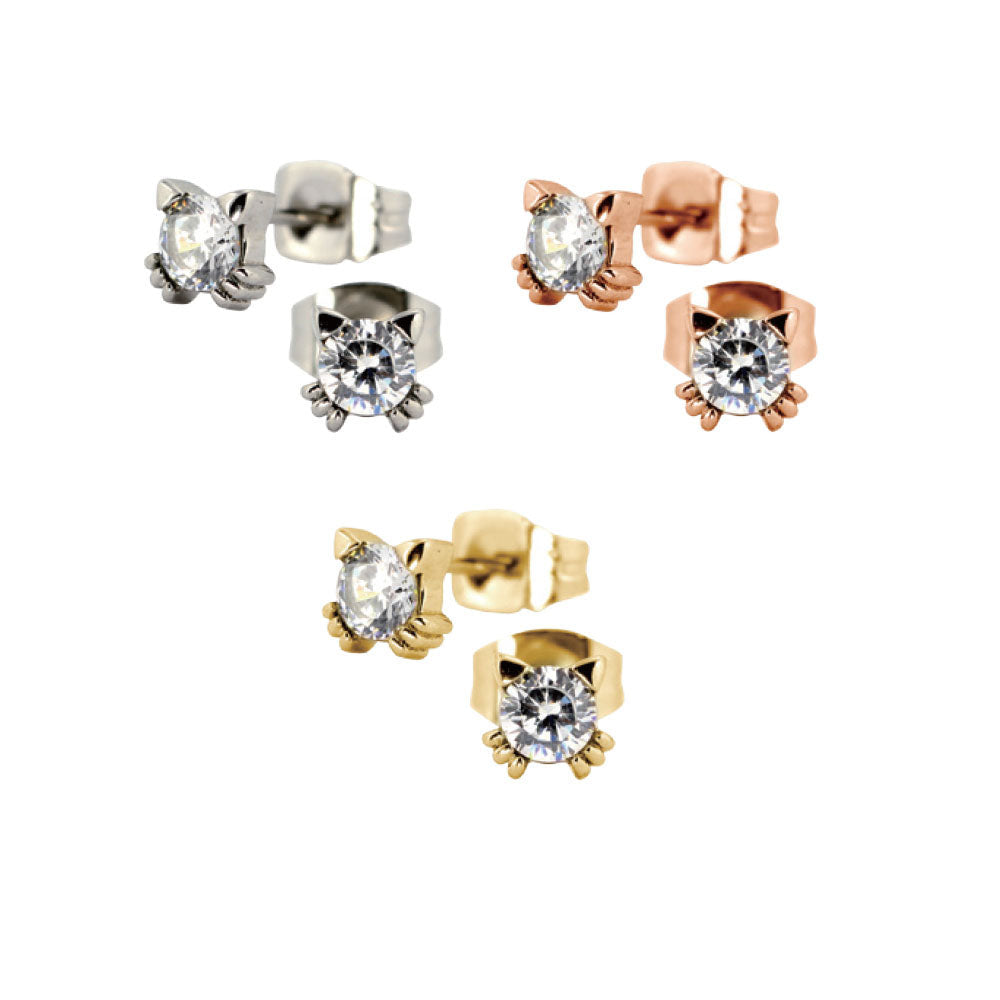 GESS138 STAINLESS STEEL EARRING