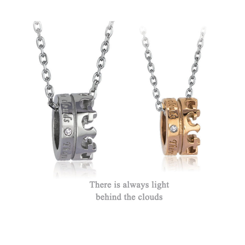 GPSS637 STAINLESS STEEL PENDANT

There is always light behind the clouds AAB CO..