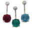 TBPN425 BANANA WITH GLASS STONE