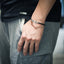 MBSS11 LEATHER BRACELET WITH STAINLESS STEEL CLOSURE AAB CO..
