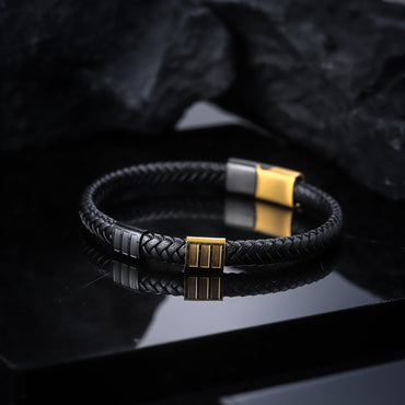 MBSS121 Recycled Leather Bracelet AAB CO..