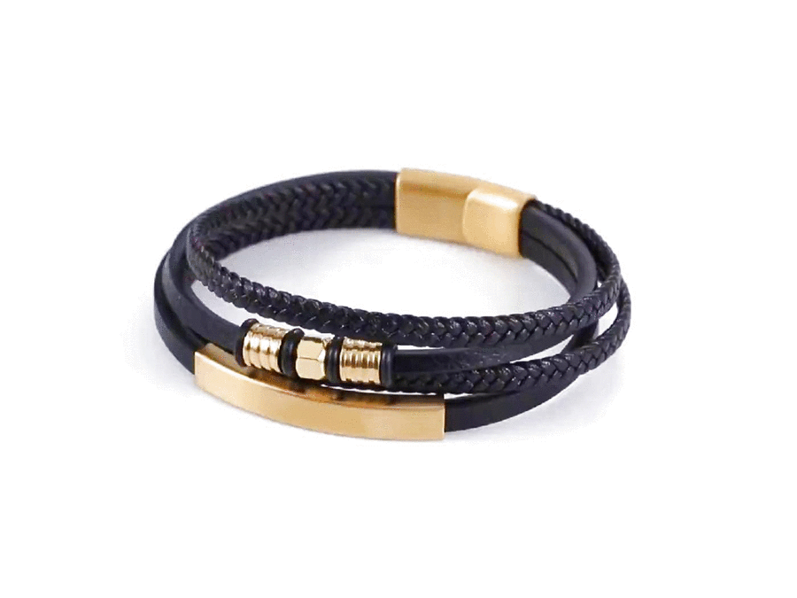 MBSS123 Faux Leather Bracelet AAB CO..