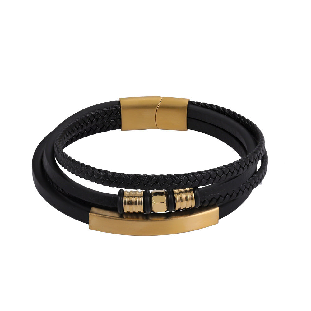 MBSS123 Faux Leather Bracelet AAB CO..