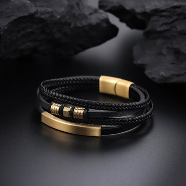 MBSS123 Faux Leather Bracelet AAB CO..