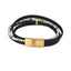 MBSS125 Faux Leather Bracelet with Stone AAB CO..