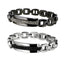 BSS221W/OEPOXY  STAINLESS STEEL BRACELET WITH FOIL STONE