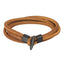 MBSS22 LEATHER BRACELET WITH STAINLESS STEEL CLOSURE AAB CO..