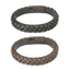 MBSS23 LEATHER BRACELET WITH STAINLESS STEEL CLOSURE