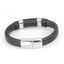 MBSS24 LEATHER BRACELET WITH STAINLESS STEEL CLOSURE AAB CO..