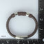 MBSS24 LEATHER BRACELET WITH STAINLESS STEEL CLOSURE AAB CO..
