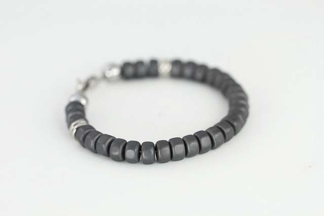 MBSS60 HEMATITE BRACELET AAB CO..