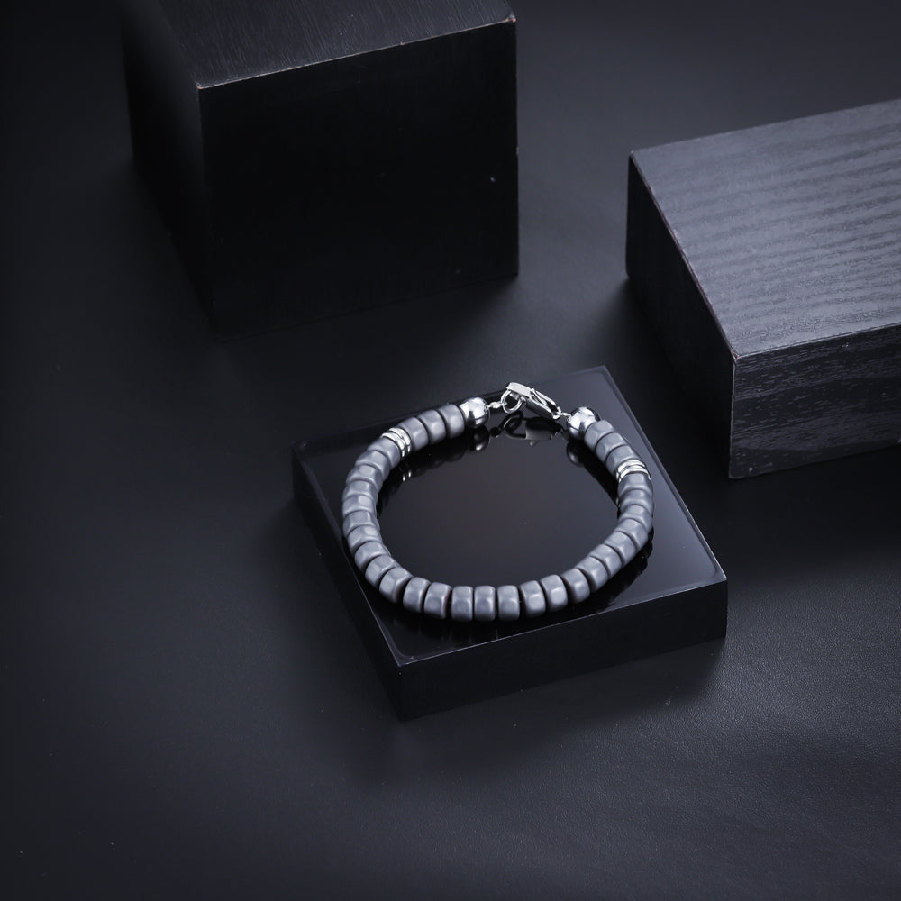MBSS60 HEMATITE BRACELET AAB CO..