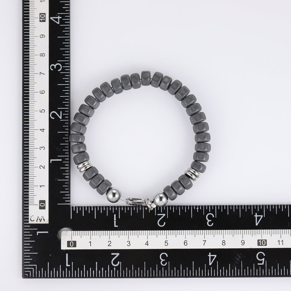 MBSS60 HEMATITE BRACELET AAB CO..