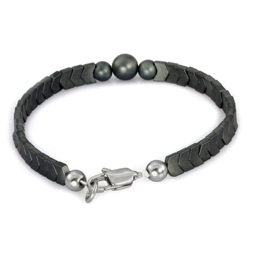 MBSS61 HEMATITE BRACELET AAB CO..