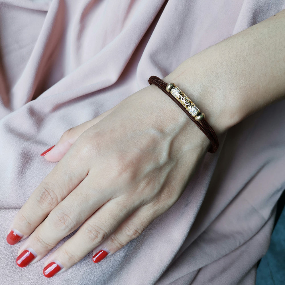 MBSS64 MAGNETIC BRACELET WITH BRASS BEAD AAB CO..