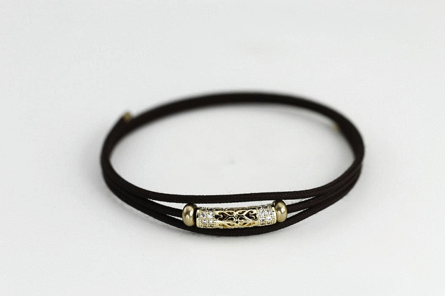 MBSS64 MAGNETIC BRACELET WITH BRASS BEAD AAB CO..