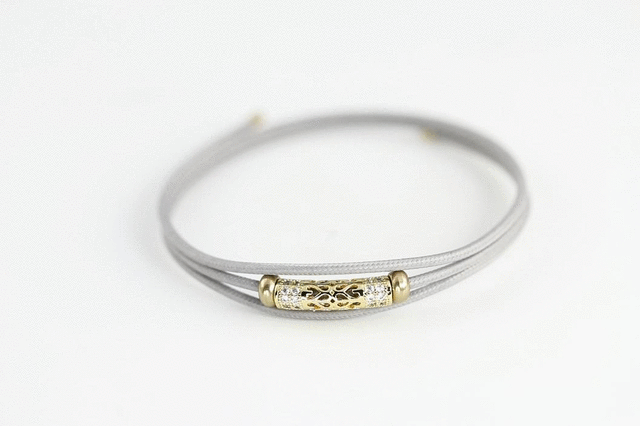 MBSS64 MAGNETIC BRACELET WITH BRASS BEAD AAB CO..