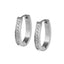 MESS21 STAINLESS STEEL EARRING WITH CZ