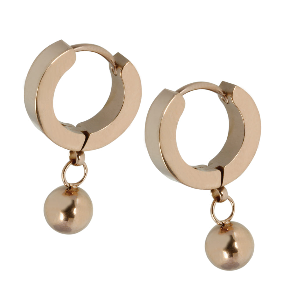 MESS25 STAINLESS STEEL EARRING WITH BALL