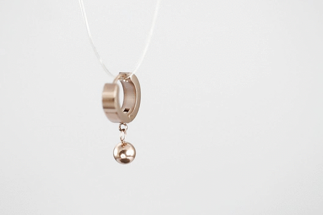 MESS25 STAINLESS STEEL EARRING WITH BALL AAB CO..
