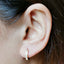 MESS27 STAINLESS STEEL EARRING WITH CZ