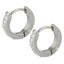 MESS27 STAINLESS STEEL EARRING WITH CZ
