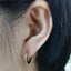 MESS28 STAINLESS STEEL EARRING WITH CZ AAB CO..