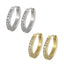 MESS28 STAINLESS STEEL EARRING WITH CZ