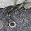 MNSS13 BEAD NECKLACE WITH STAINLESS STEEL RING AAB CO..