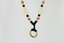 MNSS17 BEAD NECKLACE WITH STAINLESS STEEL RING AAB CO..