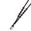 MNSS19 BEAD NECKLACE WITH STAINLESS STEEL RING