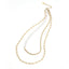 MNSS24 STAINLESS STEEL MULTI CHAIN NECKLACE WITH PEARL AAB CO..
