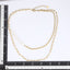MNSS24 STAINLESS STEEL MULTI CHAIN NECKLACE WITH PEARL AAB CO..