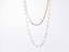 MNSS24 STAINLESS STEEL MULTI CHAIN NECKLACE WITH PEARL AAB CO..