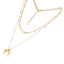 MNSS25 STAINLESS STEEL MULTI CHAIN NECKLACE AAB CO..