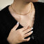 MNSS25 STAINLESS STEEL MULTI CHAIN NECKLACE AAB CO..